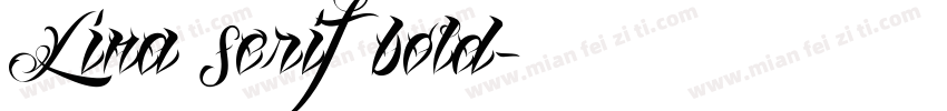 Lina serif bold字体转换
